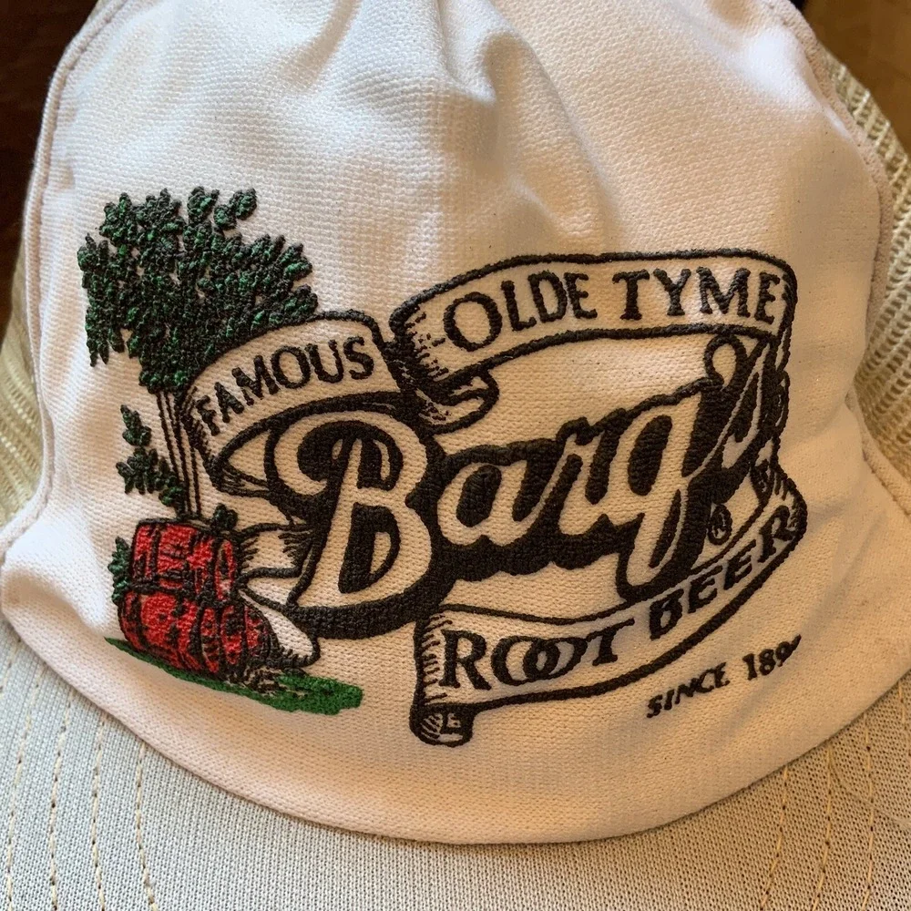 Vintage Barq's Root Beer Trucker SnapBack Hat USA Made B